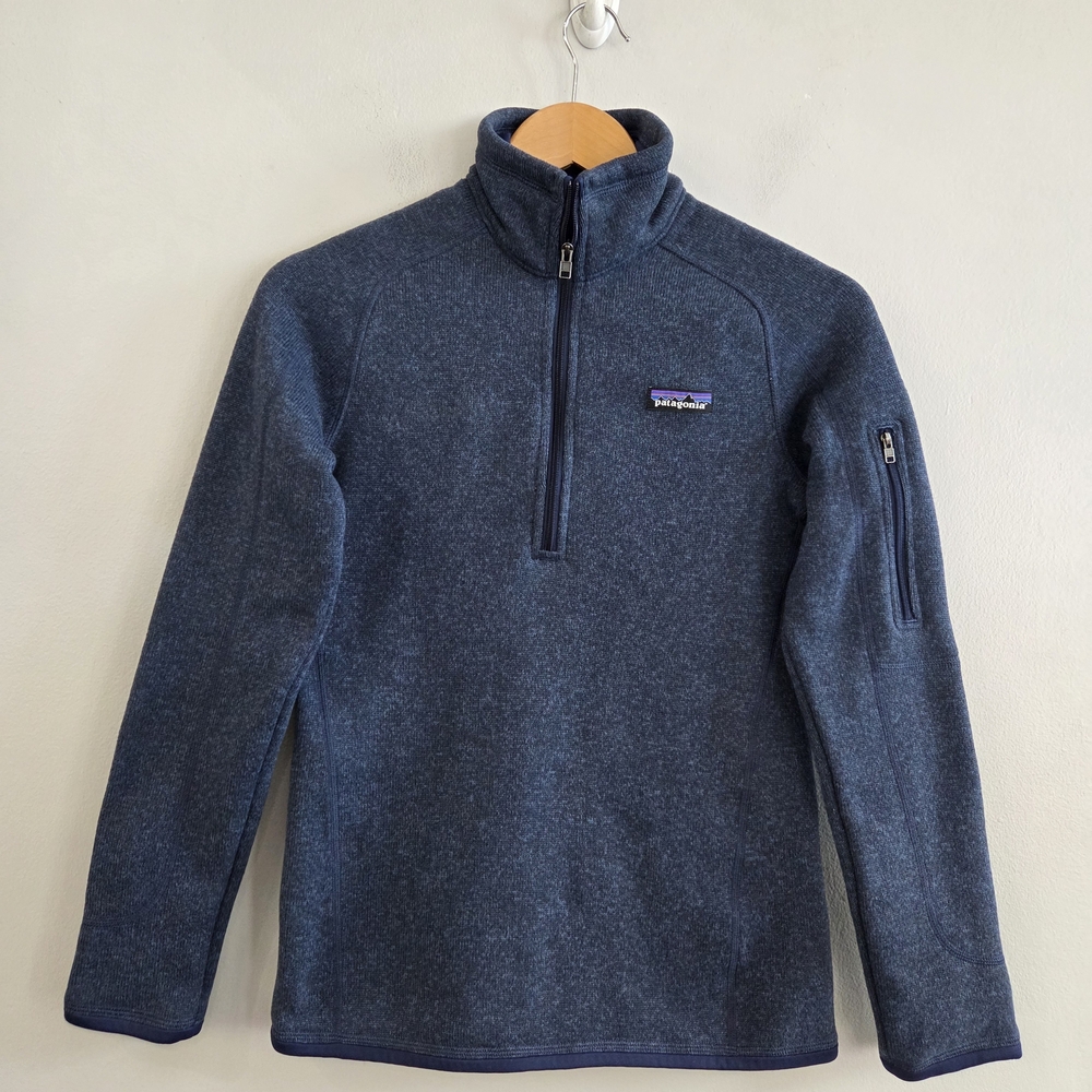 Patagonia Women’s Better Sweater 1/2 Zip Fleece 25617 Blue Pullover Size X-Small
